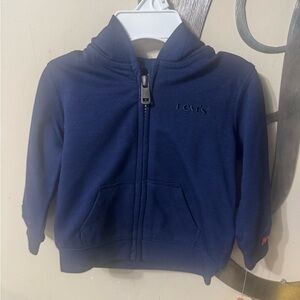 Baby Levi’s Full Zip Up Jacket Hooded Size 6 Months Blue New With Tag Regular$42